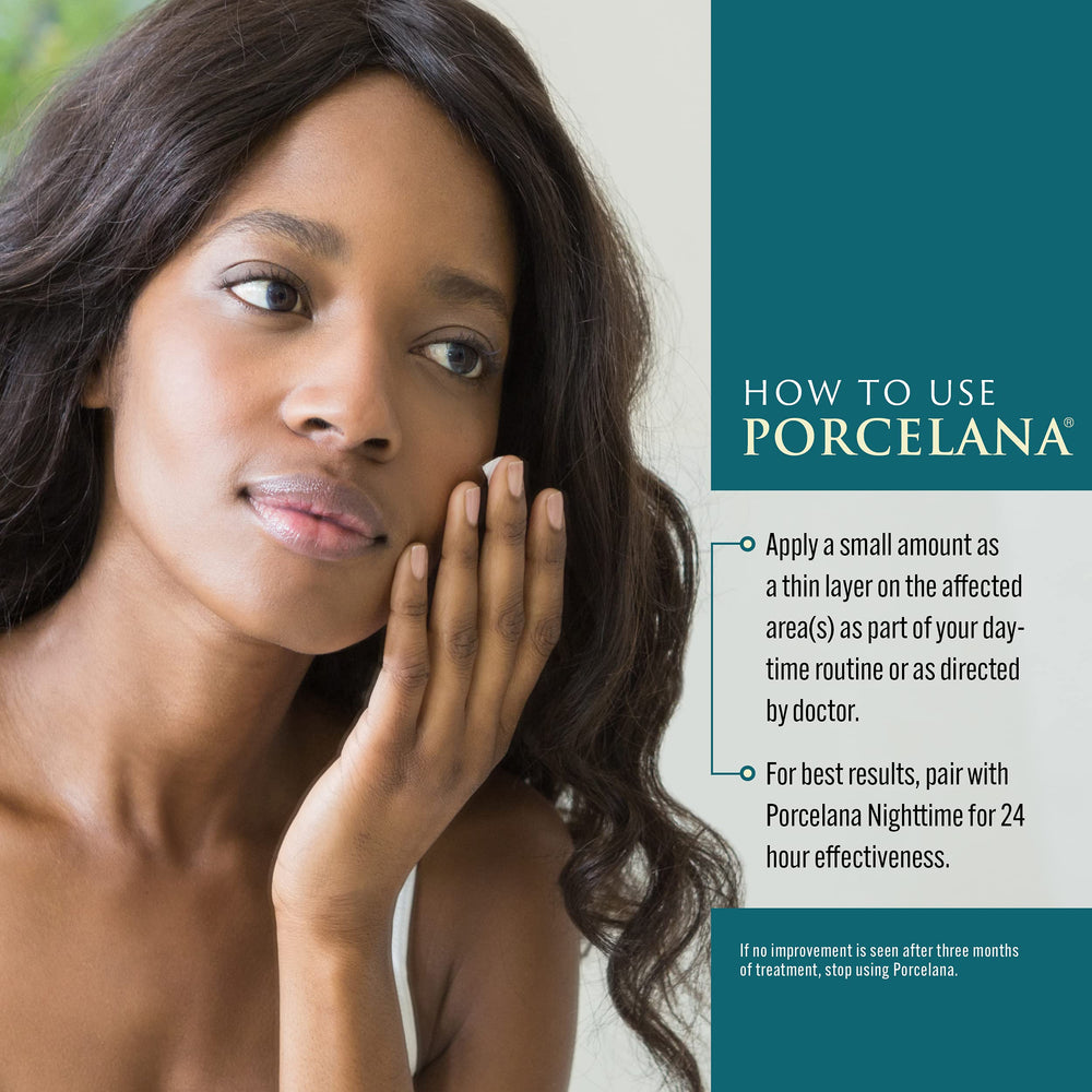 Porcelana Daytime Hydration Cream skin-toning-effect implies even complexion.