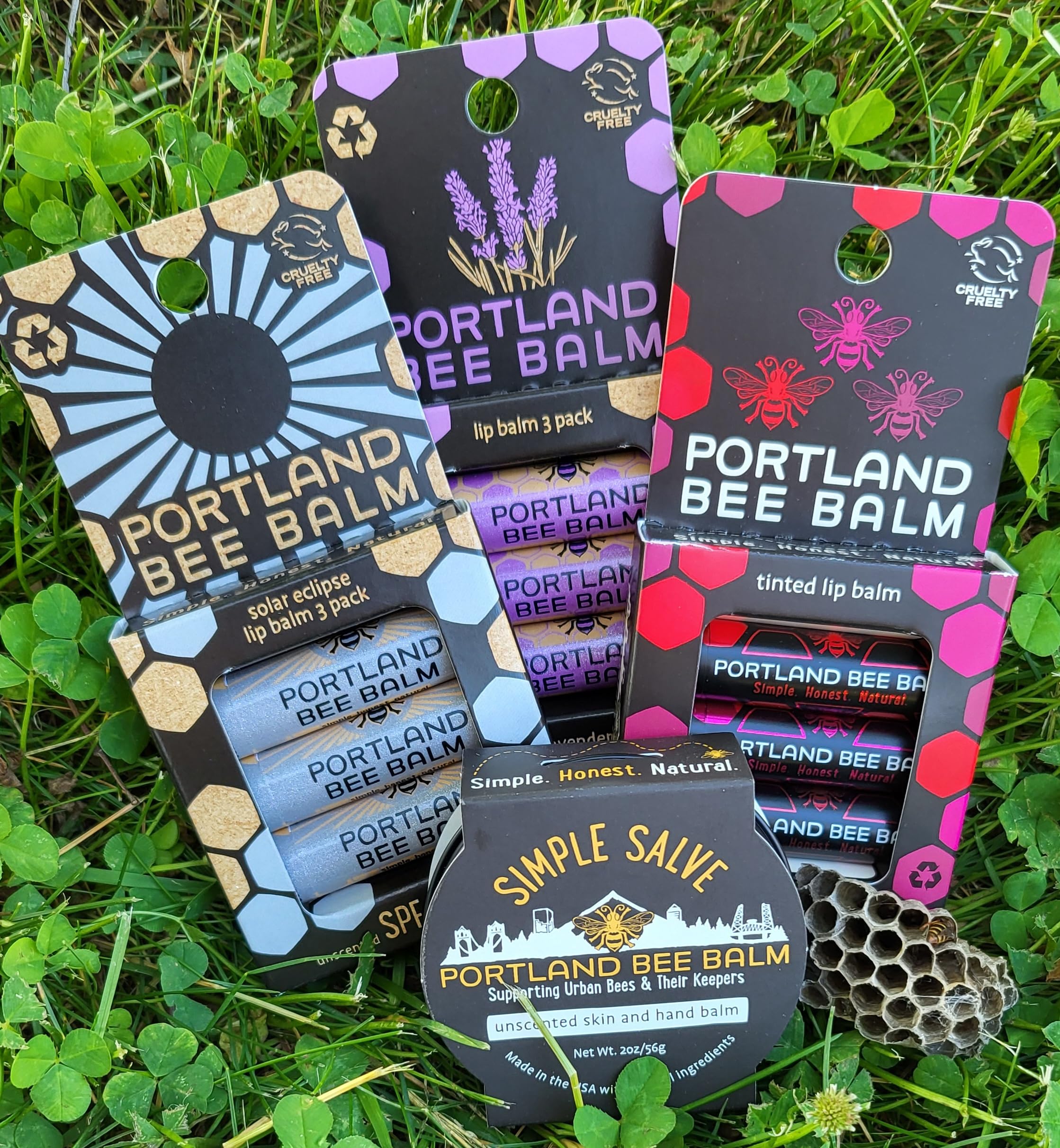 Portland Bee Balm Simple Salve cruelty-free image reflects ethical skincare values