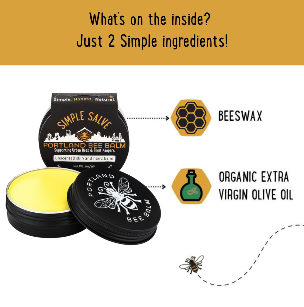 Portland Bee Balm Simple Salve organic-olive-oil image delivers daily moisture