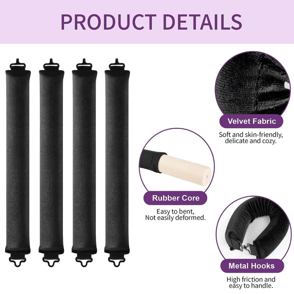 Posicurly secure-fit overnight curlers illustrate snug hold during sleep