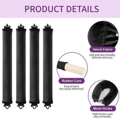 Posicurly secure-fit overnight curlers illustrate snug hold during sleep
