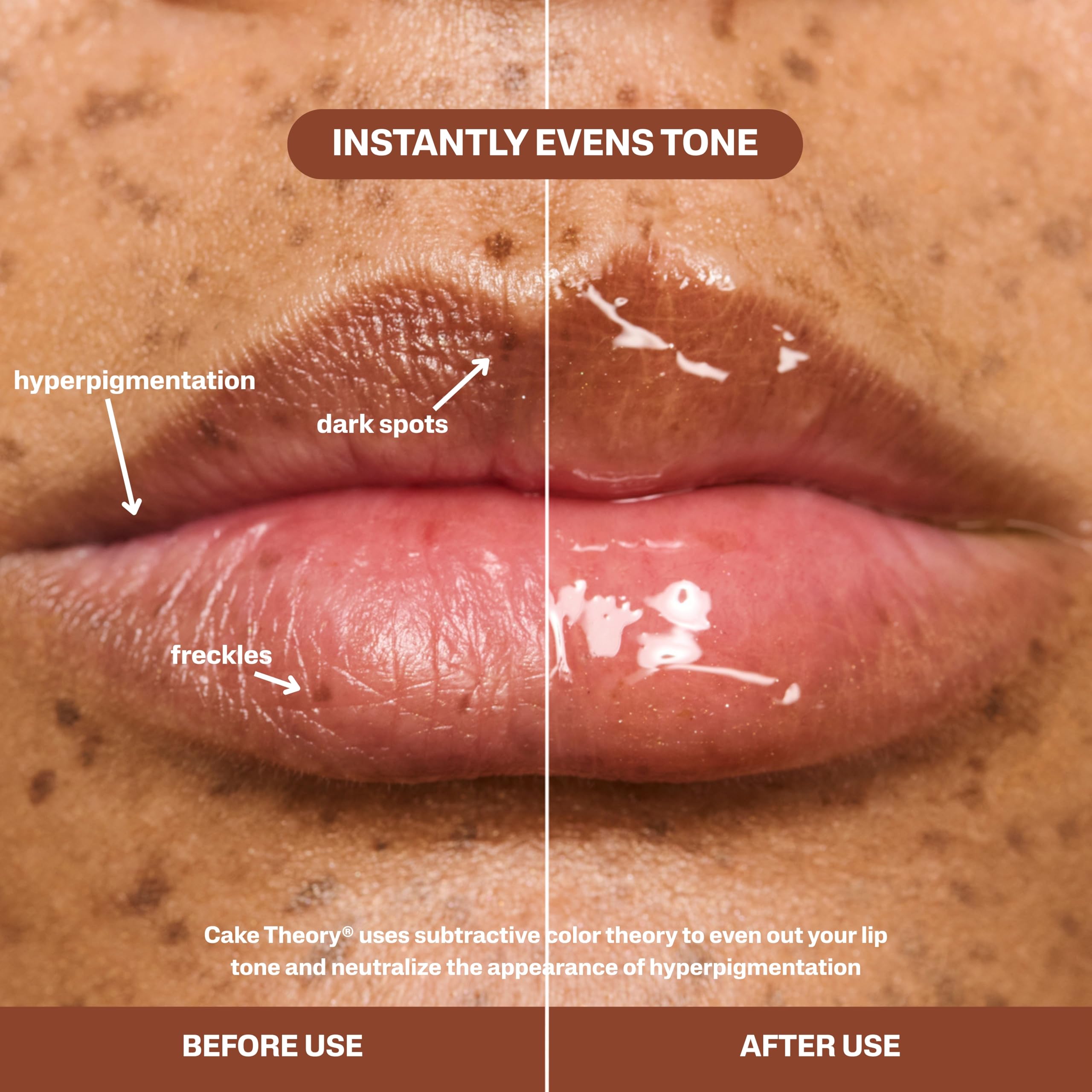 Pound Cake Cake Theory bottle closeup shows glossy finish and nourishment