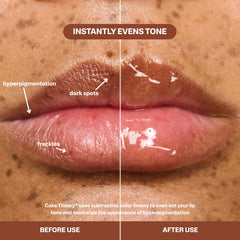 Pound Cake Cake Theory bottle closeup shows glossy finish and nourishment