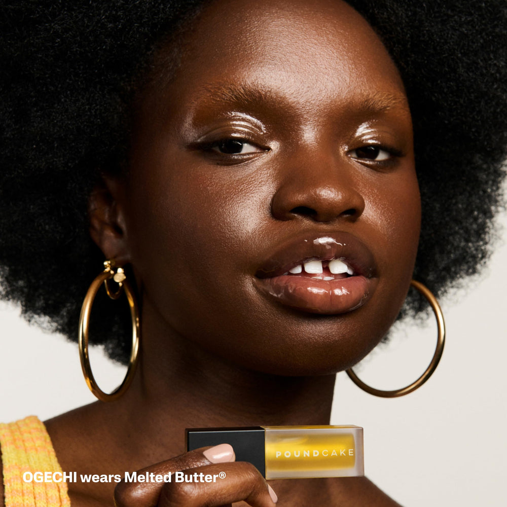 Pound Cake Cake Theory glossy lip finish delivers radiant shine