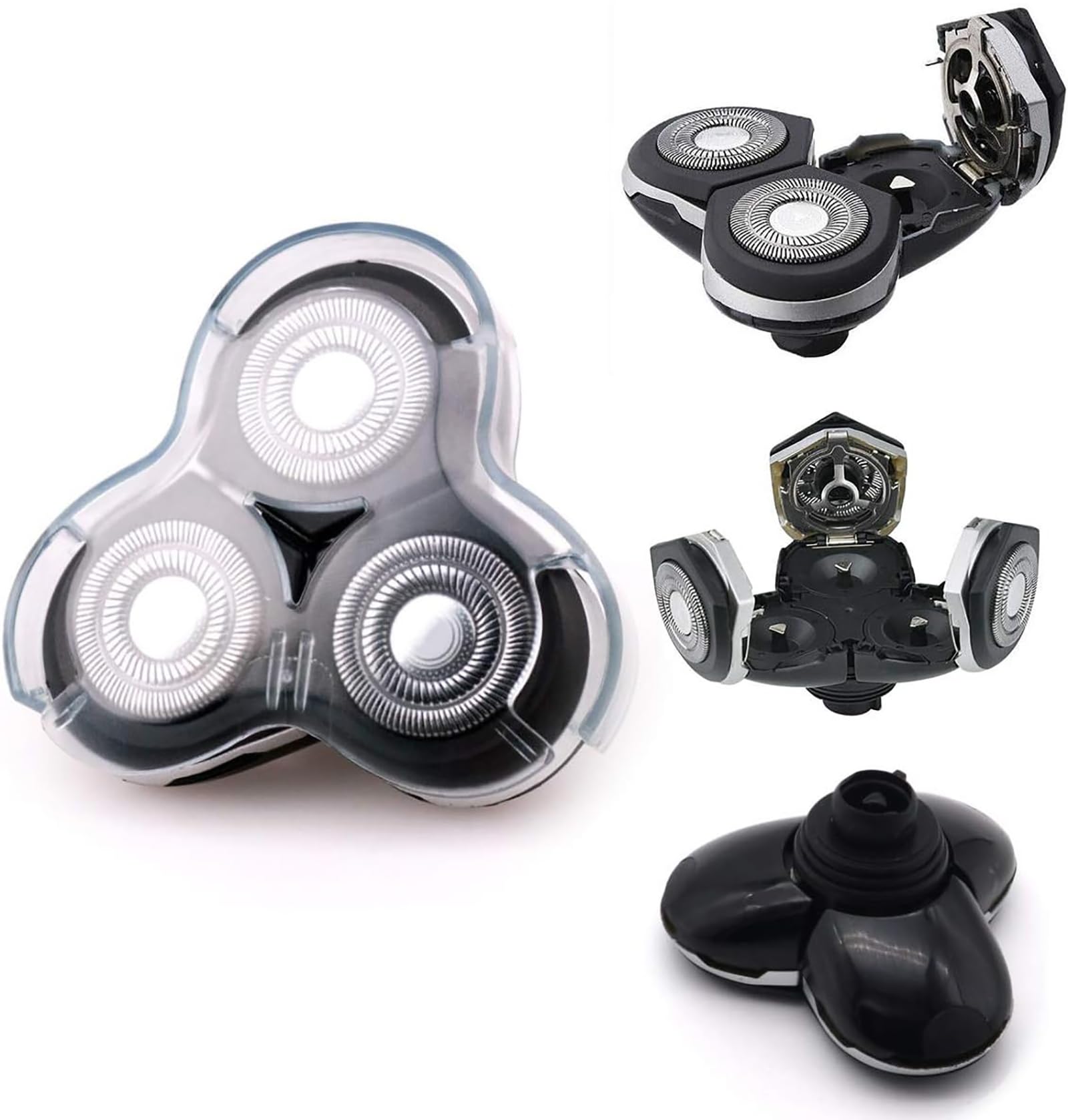Poweka RQ12 SensoTouch 3D fit highlights flexible heads for neck contours.
