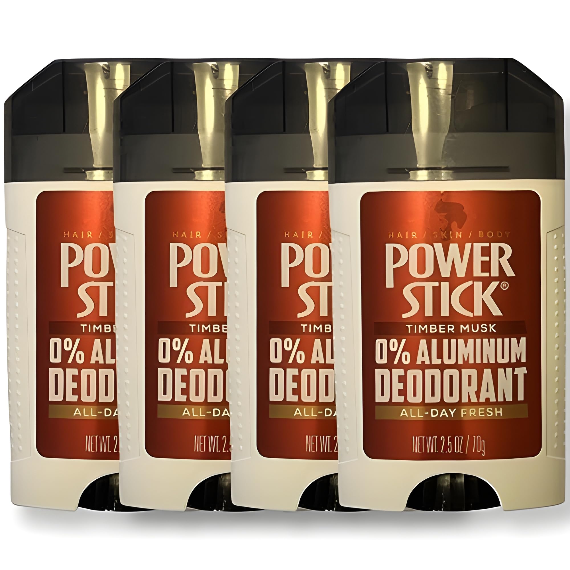 Power Stick Timber Musk deodorant application swipe shows smooth use