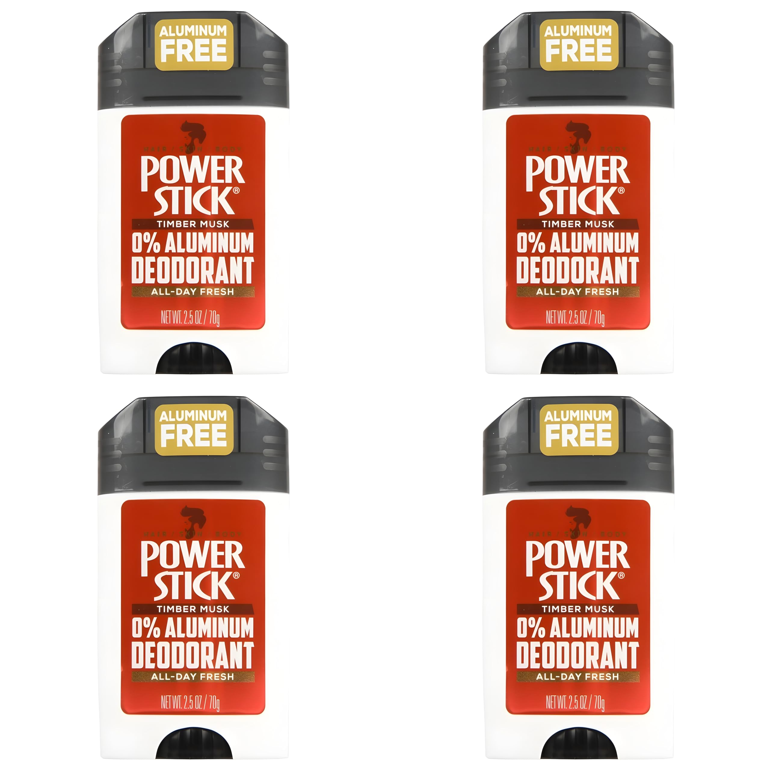 Power Stick Timber Musk 4-pack highlights travel-friendly grooming