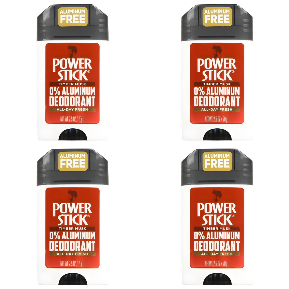 Power Stick Timber Musk 4-pack highlights travel-friendly grooming