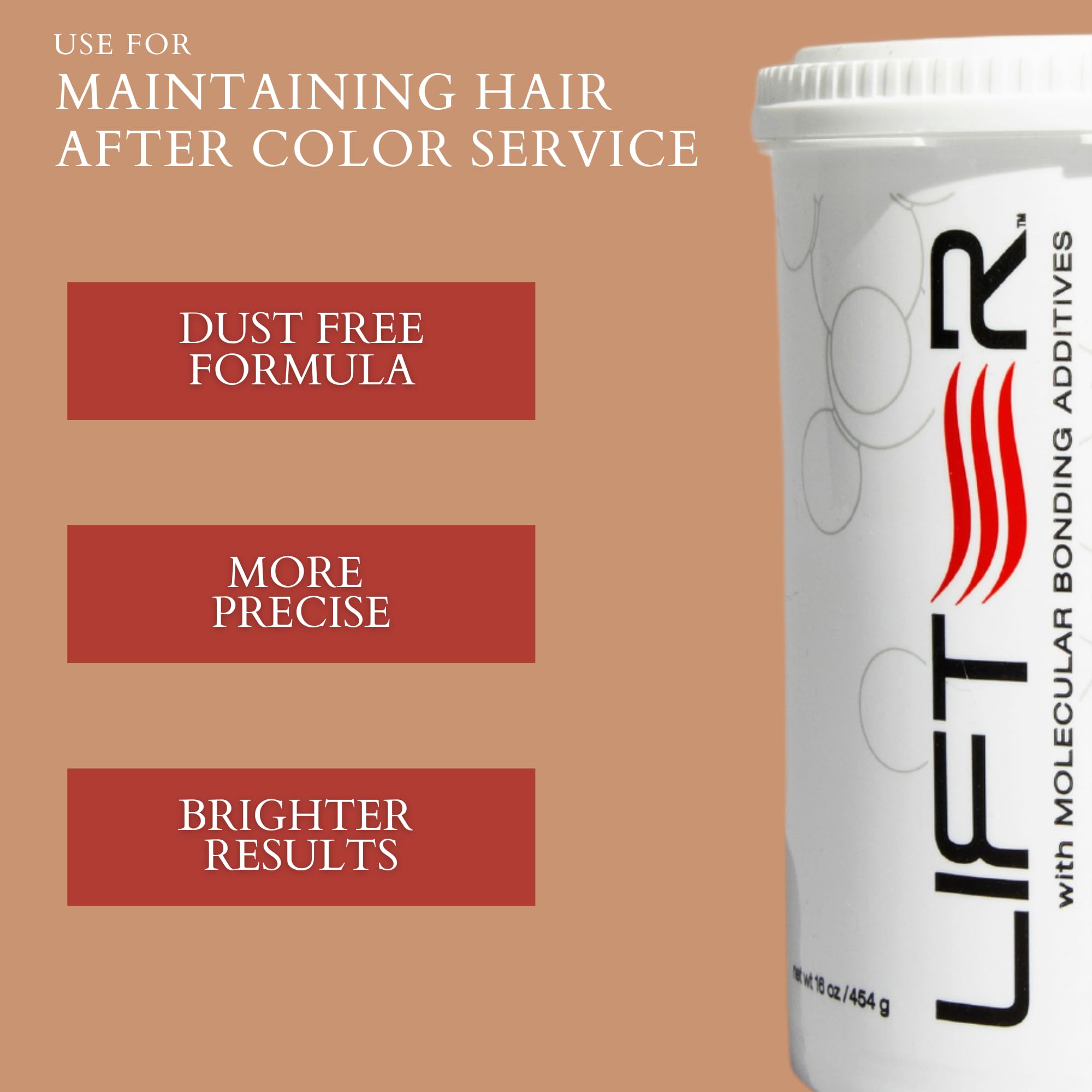 POWERTOOLS 4BOND amino-acid rich formula suggests improved hair feel.