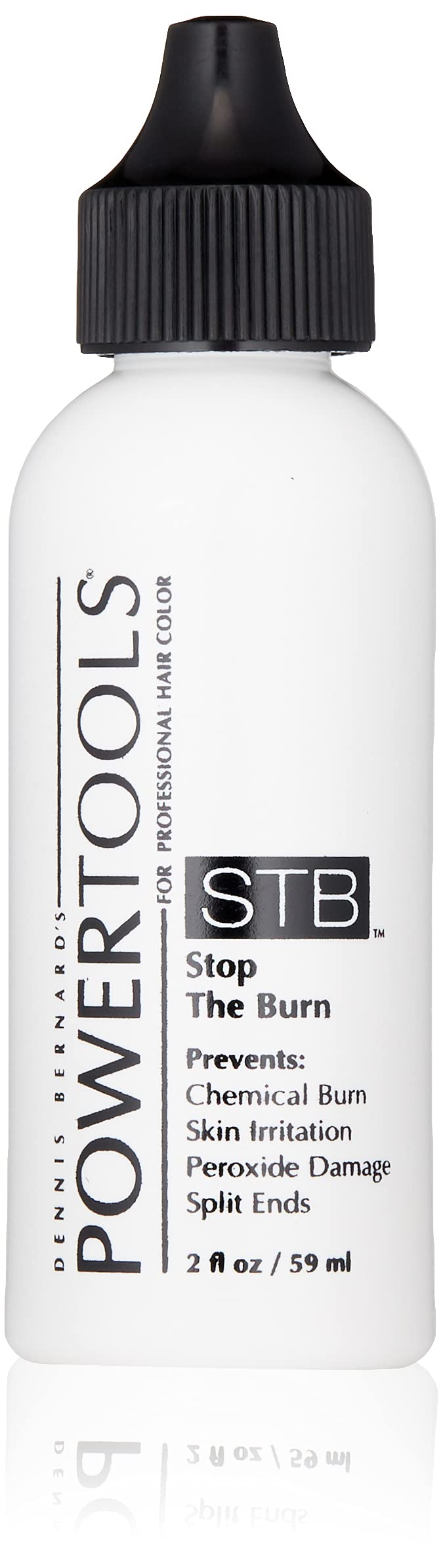 POWERTOOLS STB bottle front view for calmer scalp during color treatment