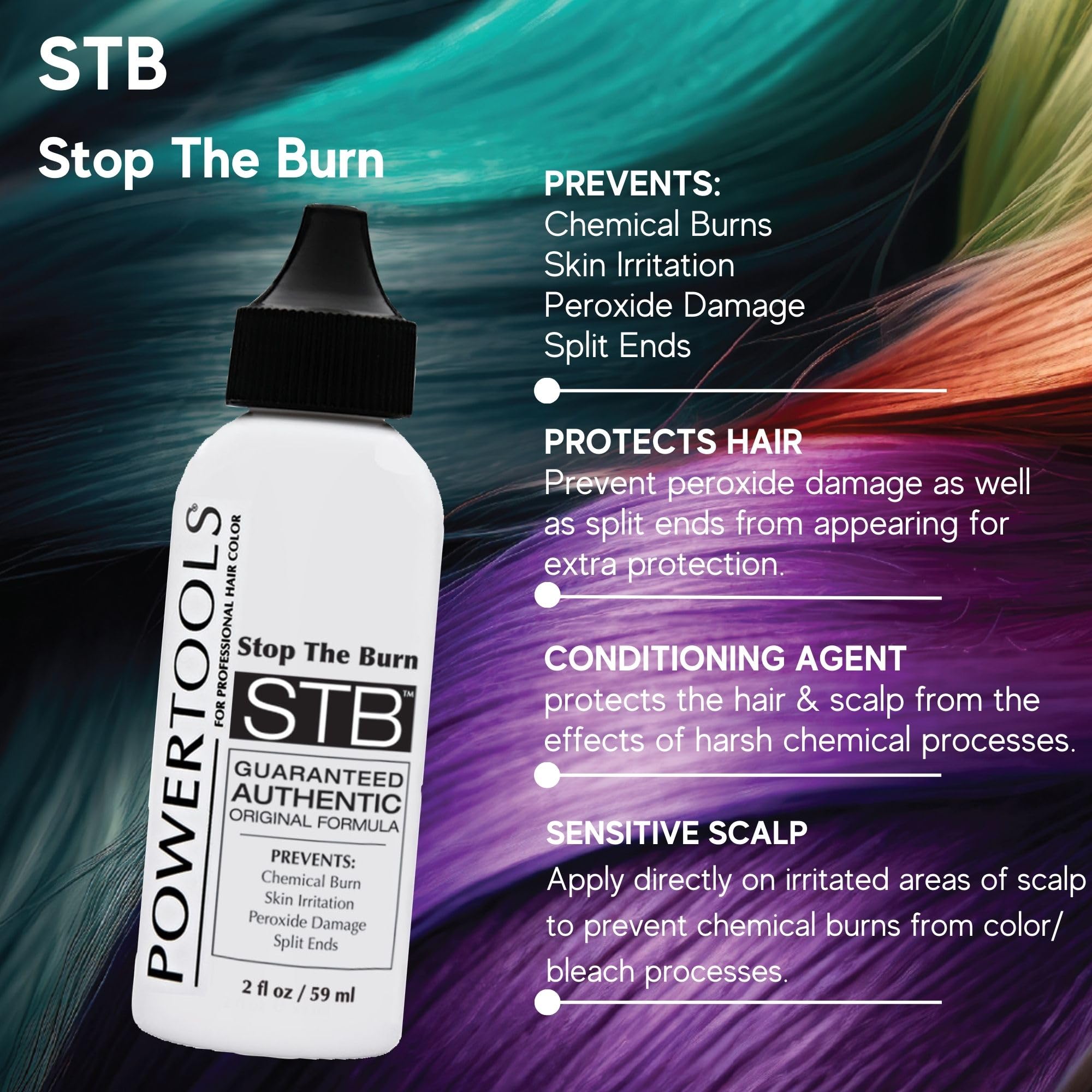POWERTOOLS STB shows compatibility with color and bleach brands