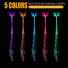 POZILAN fiber optic color changing hair clip ideal for bold style