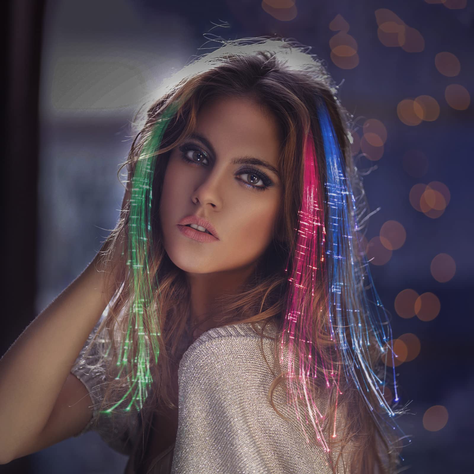 POZILAN glow in the dark hair clip enhances party vibes and room decor