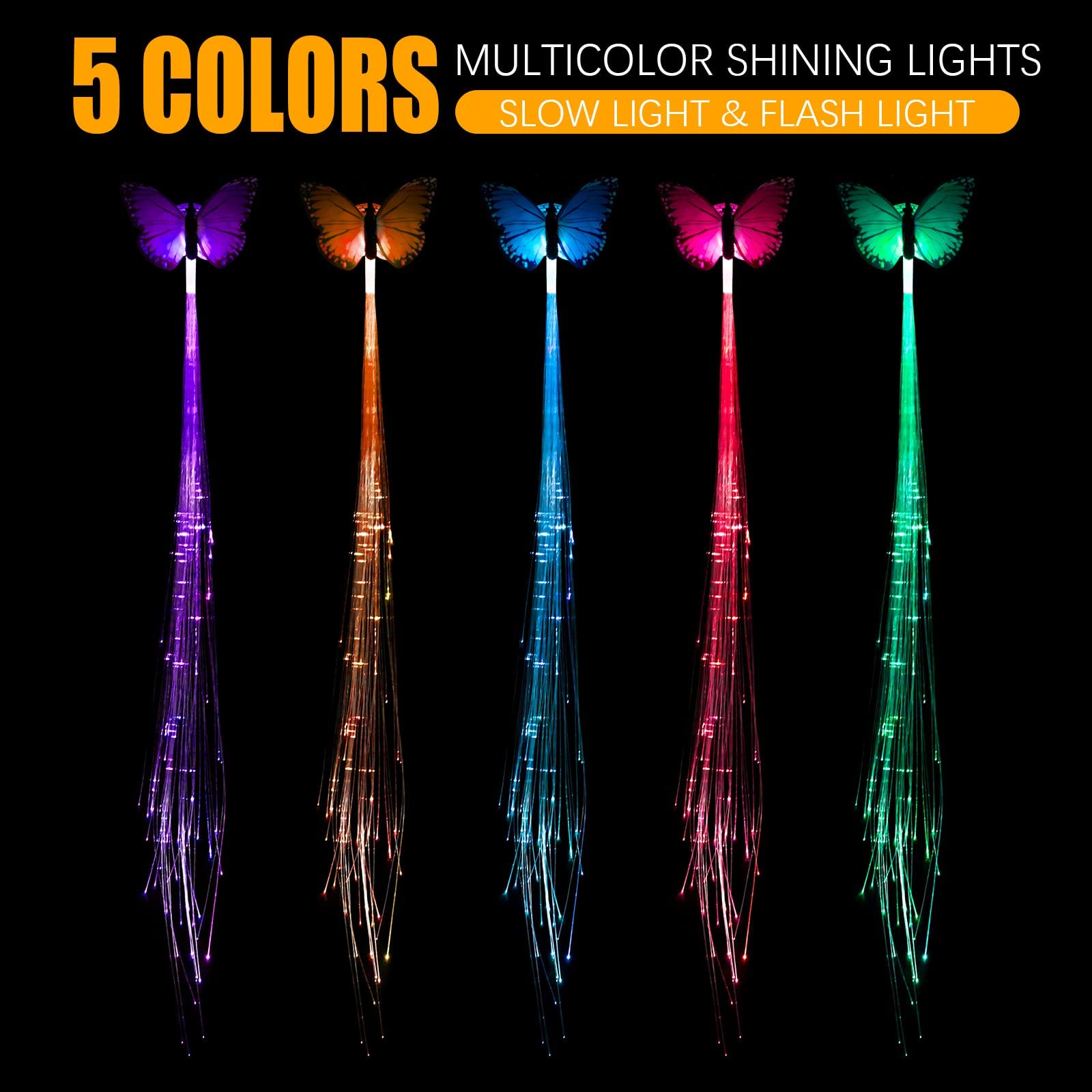 POZILAN glow-in-the-dark clips brighten night celebrations and events.