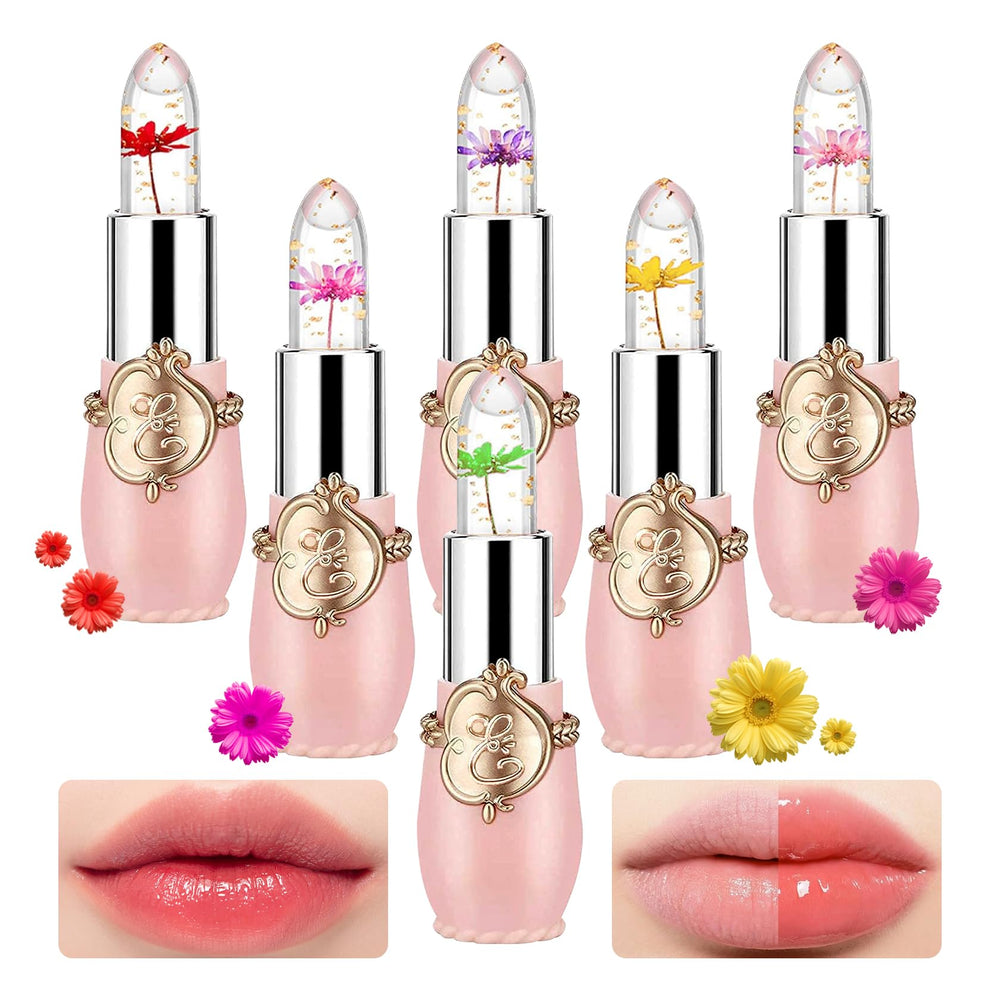 PPPanYiDi crystal flower jelly lipstick set packaging showcases gift-ready design.