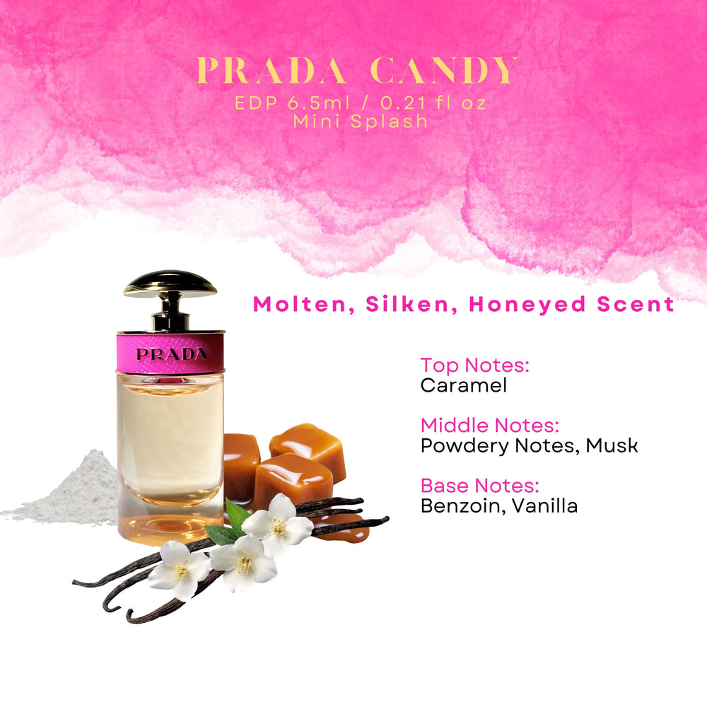 Prada Candy on-skin swatch shows warm gourmand potential.