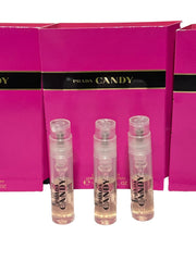 Prada Candy perfume atomizer shot, travel-friendly scent for evening confidence.