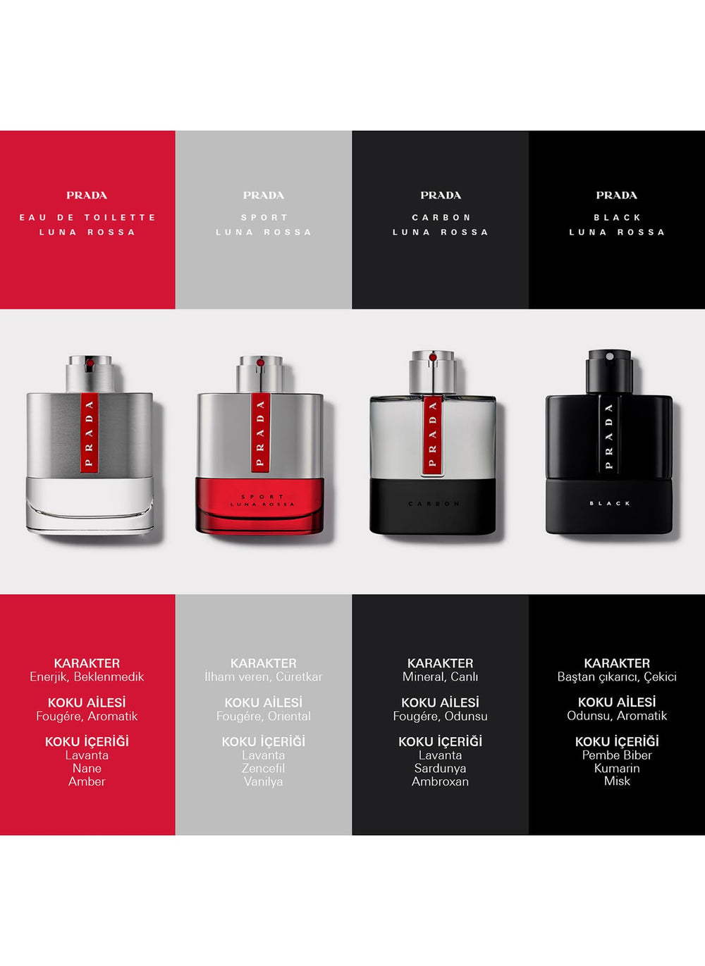 Prada Luna Rossa Carbon bottle back view showing masculine silhouette.