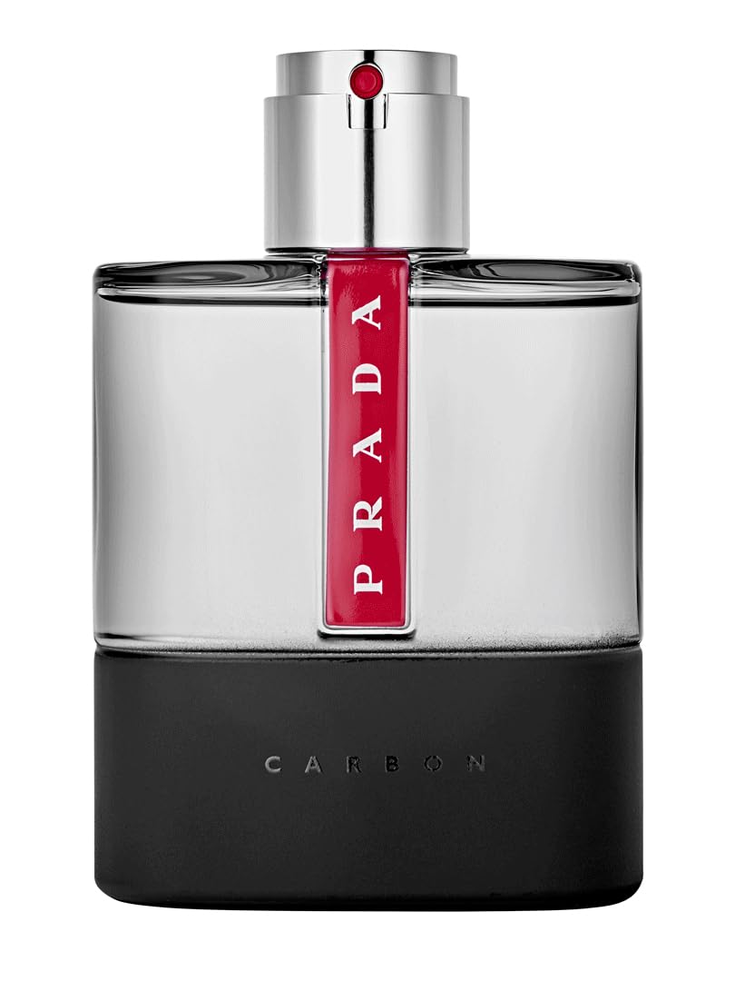 Prada Luna Rossa Carbon on-model scene conveys sporty elegance.