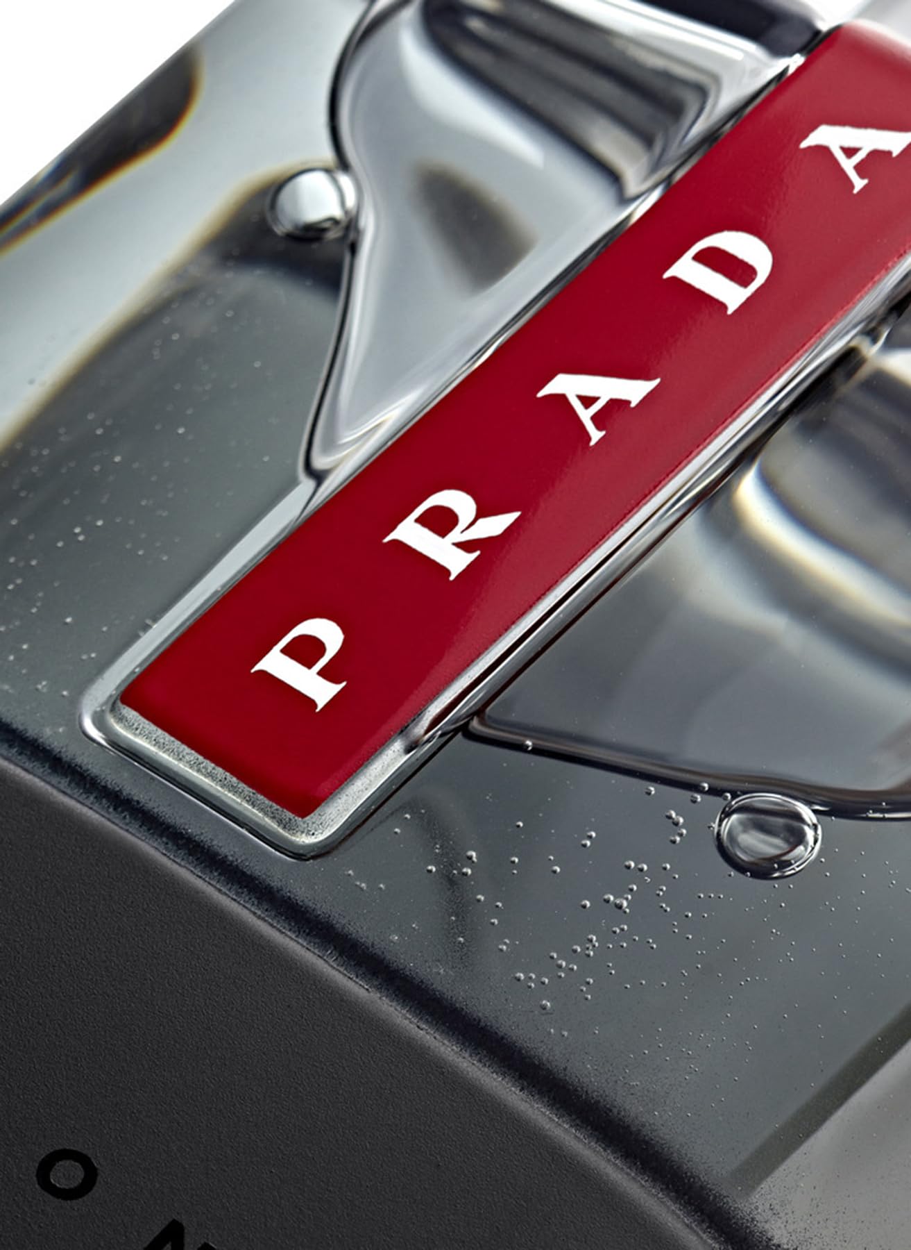 Prada Luna Rossa Carbon packaging box showcases premium presentation for gifting.