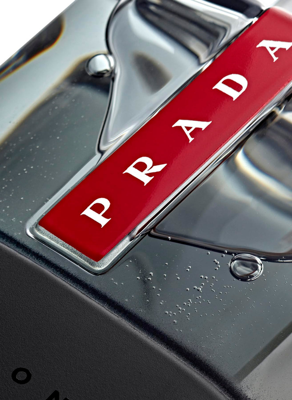 Prada Luna Rossa Carbon packaging box showcases premium presentation for gifting.