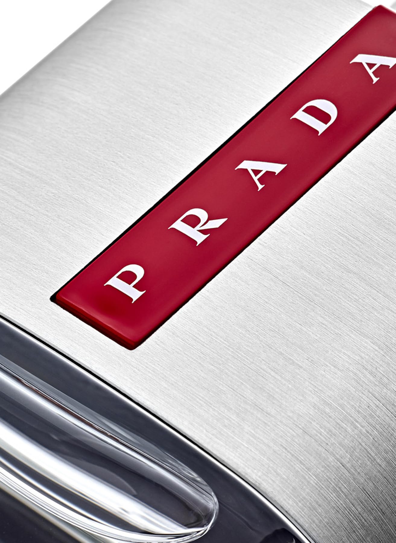 Prada Luna Rossa spray bottle demonstrates long-lasting freshness.