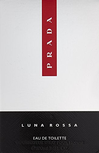 Prada Luna Rossa spray application showing easy, even mist for daywear.