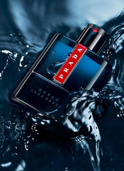 Prada Luna Rossa Ocean etched glass conveys sophistication and breezy coastal vibes.