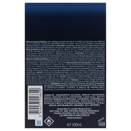 Prada Luna Rossa Ocean packaging box highlights premium presentation for gifting or self-purchase.