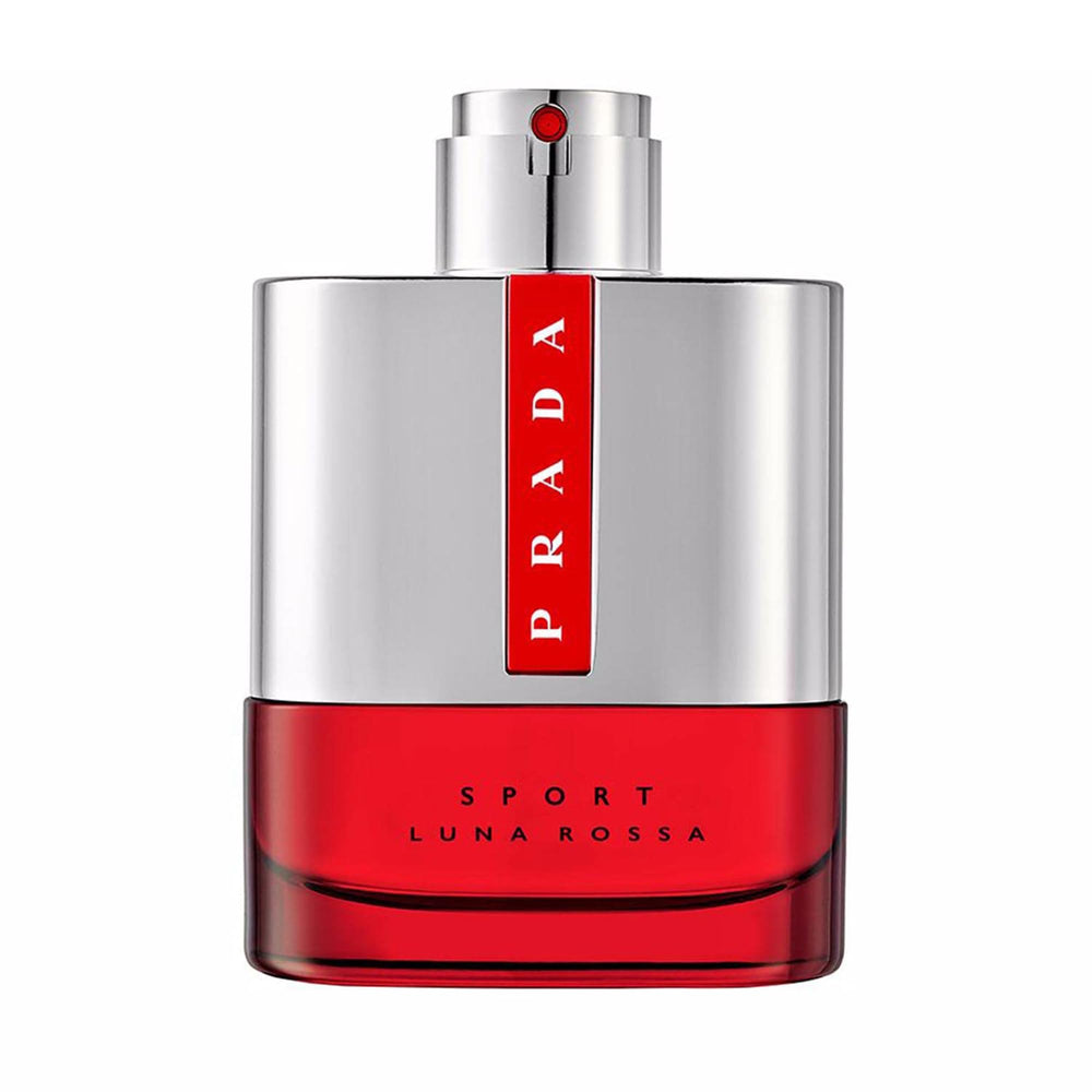 Prada Luna Rossa Sport bottle front shows sleek design for daily confidence.