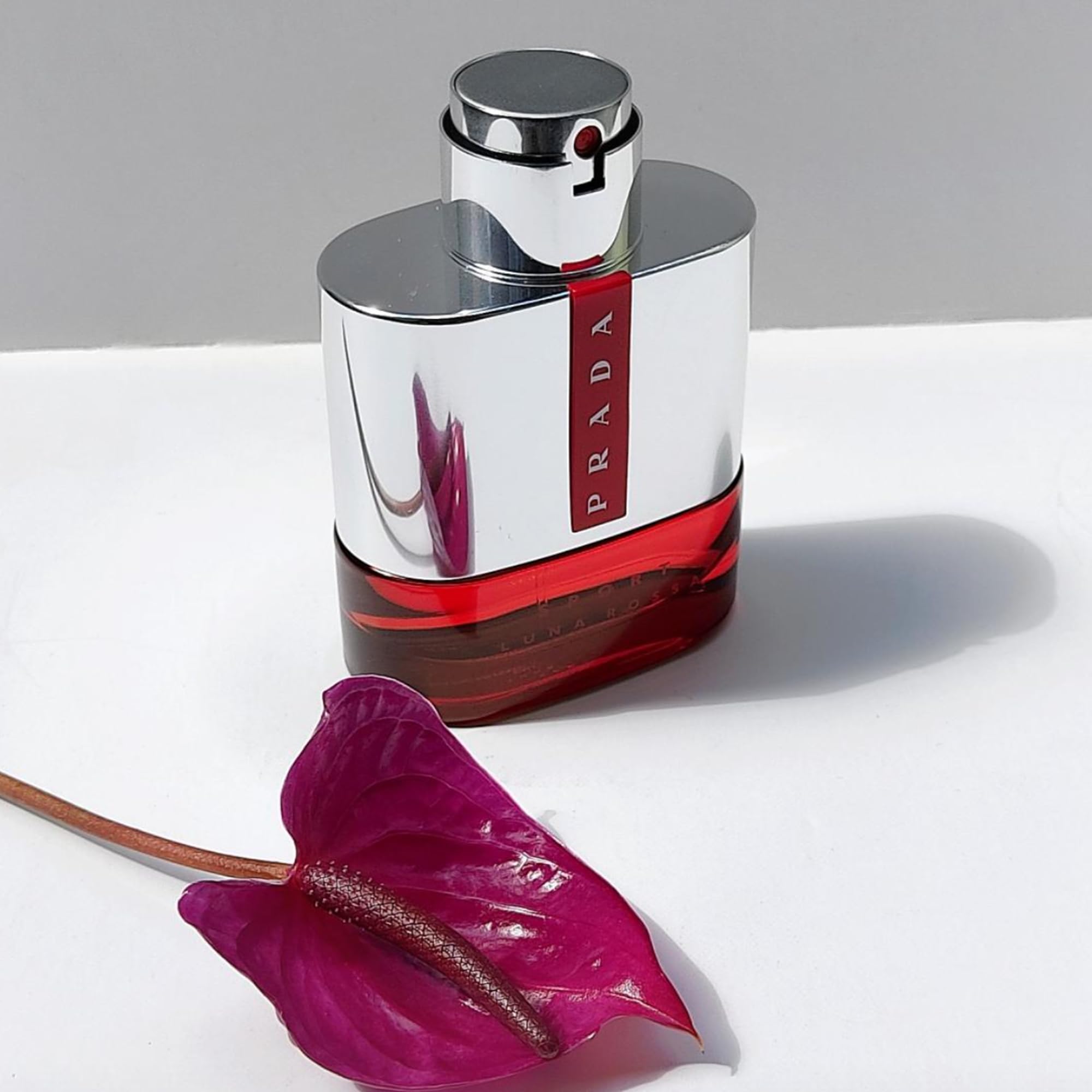 Prada Luna Rossa Sport packaging details highlight texture and premium feel.