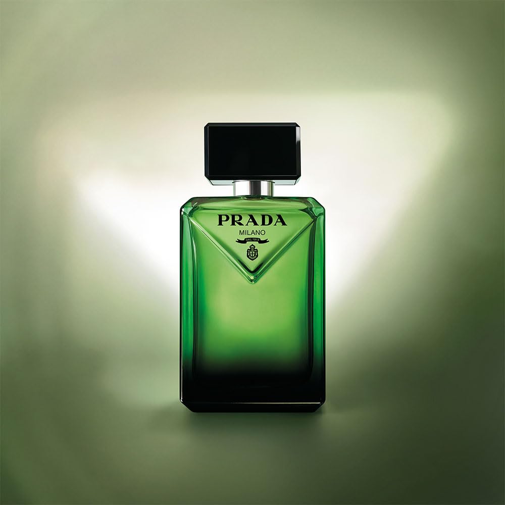 Prada Paradigme lifestyle shot suggests confident evenings and formal occasions