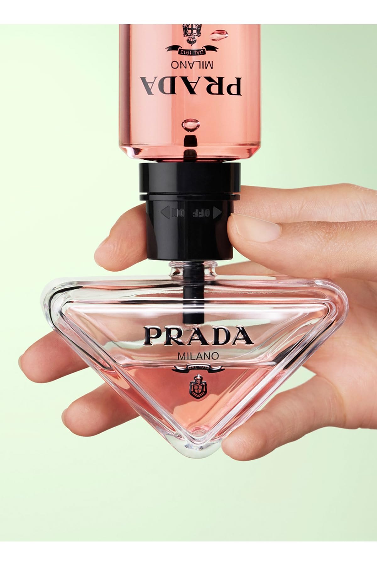 Prada Paradoxe 3oz EDP bottle for convenient all-day wear.