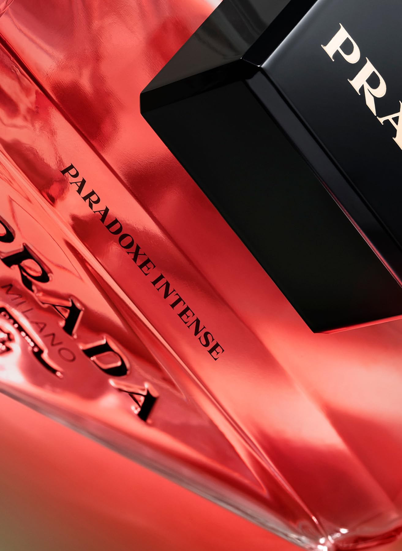 Prada Paradoxe Intense bottle angles highlight premium design and long-lasting fragrance