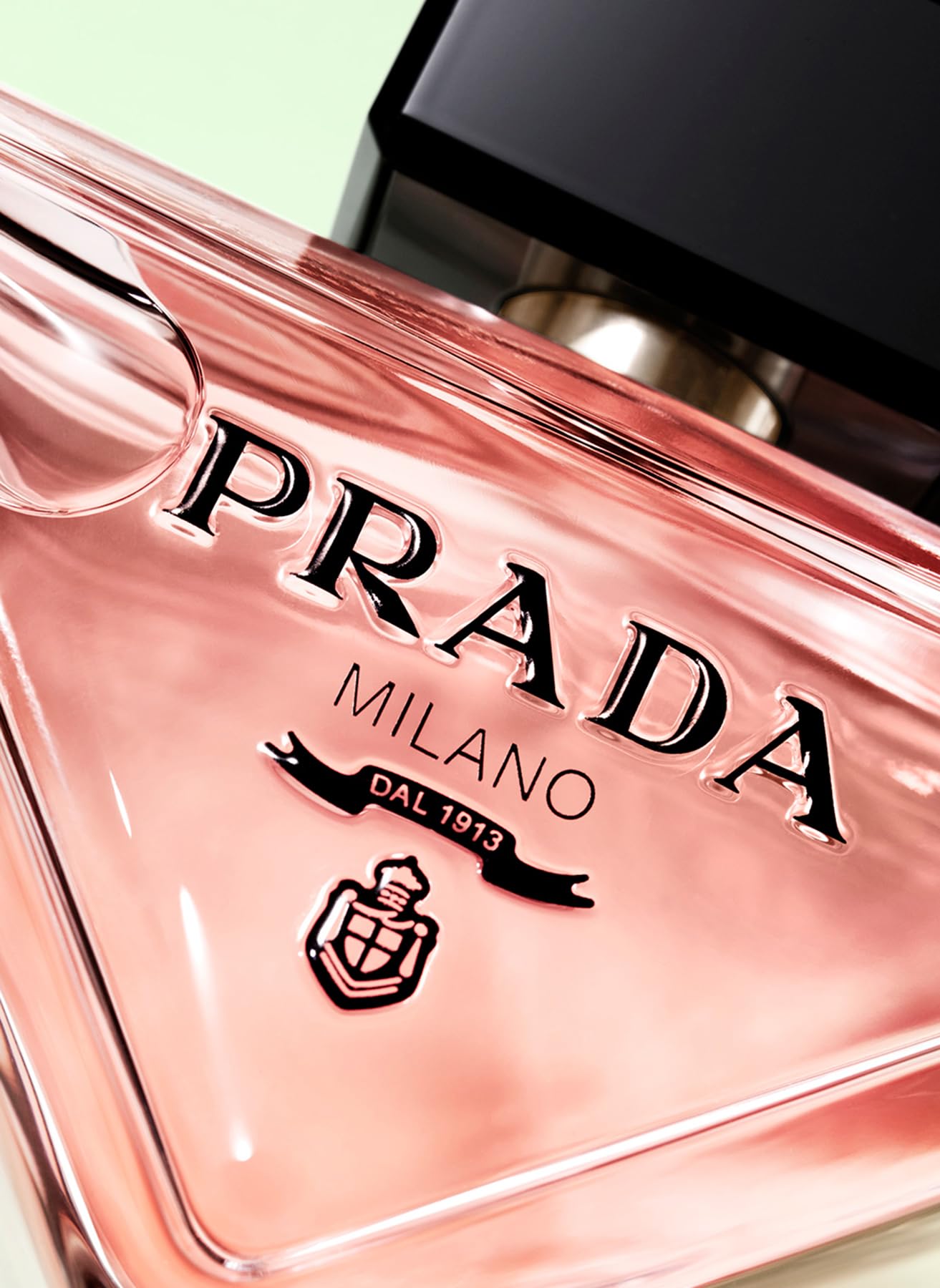 Prada Paradoxe top-view packaging, luxurious presentation for gifting.