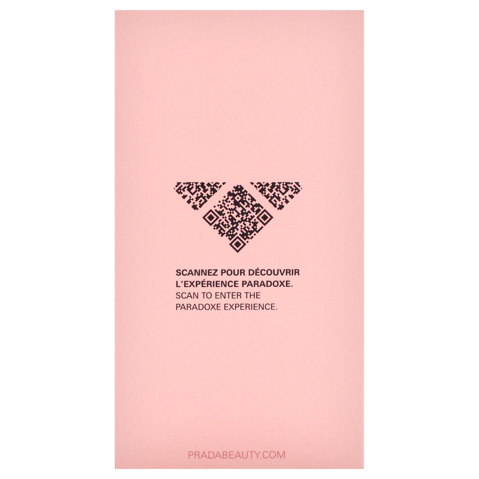 Prada Paradoxe Virtual Flower 3oz bottle on shelf, portable and travel-friendly