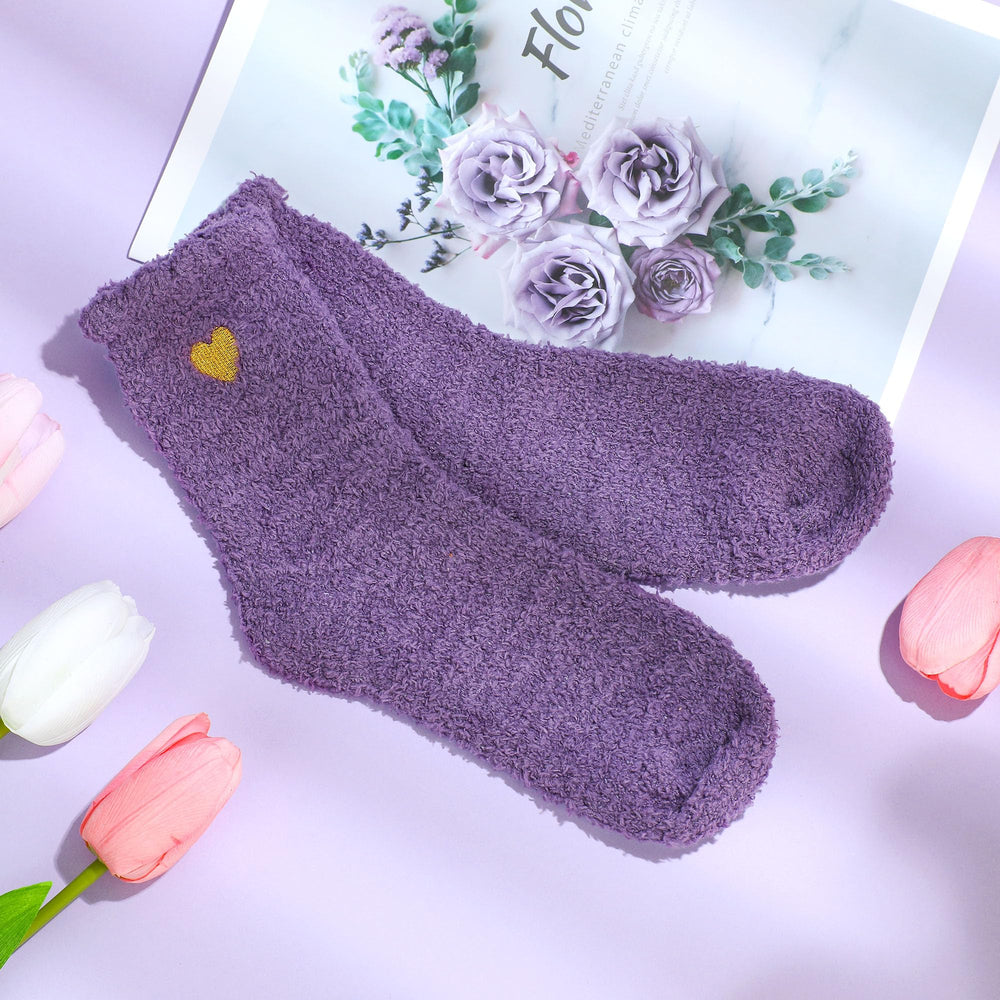 Pradnel fuzzy socks wrap feet in plush warmth for cozy mornings.