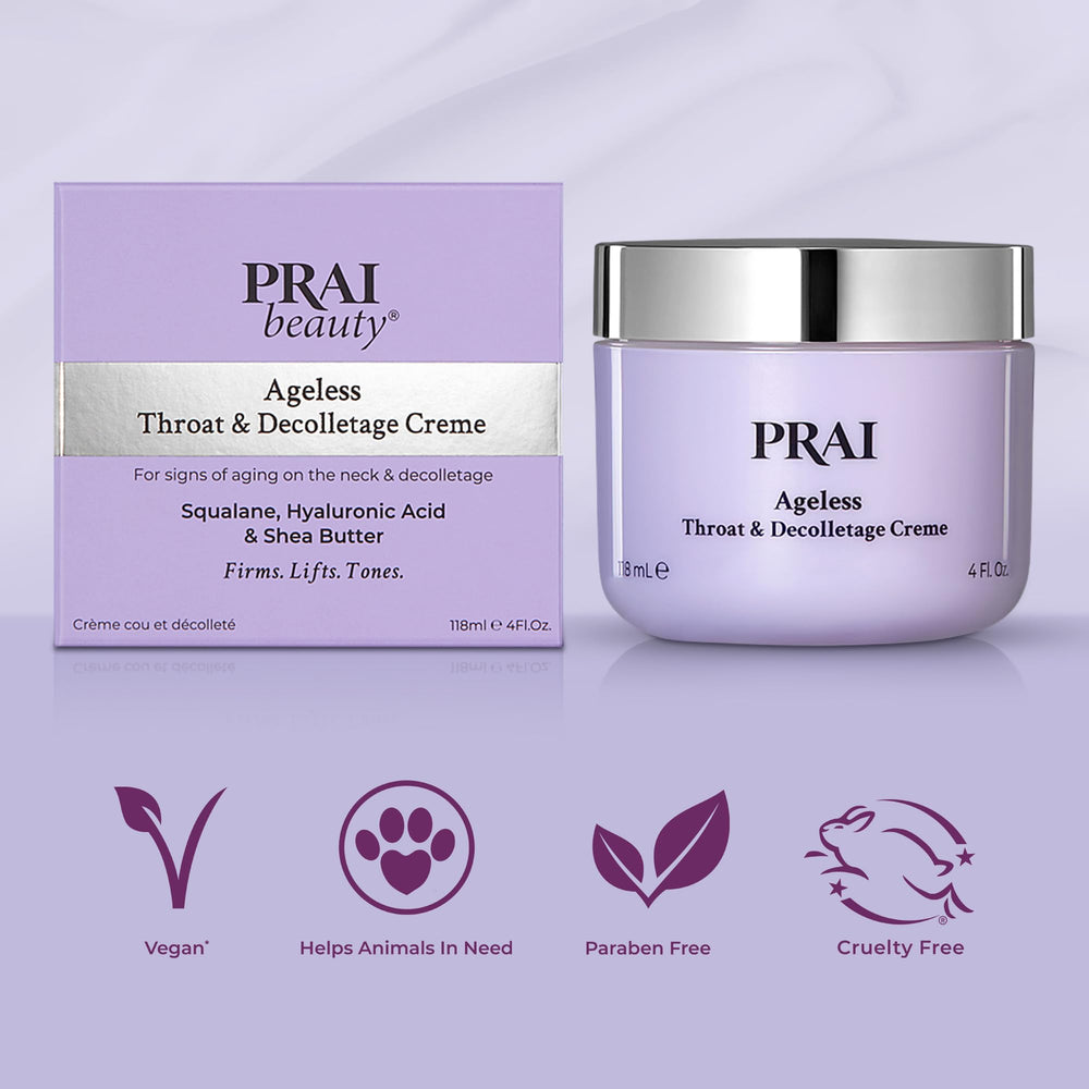 PRAI fine lines crepiness reduction on decolletage.