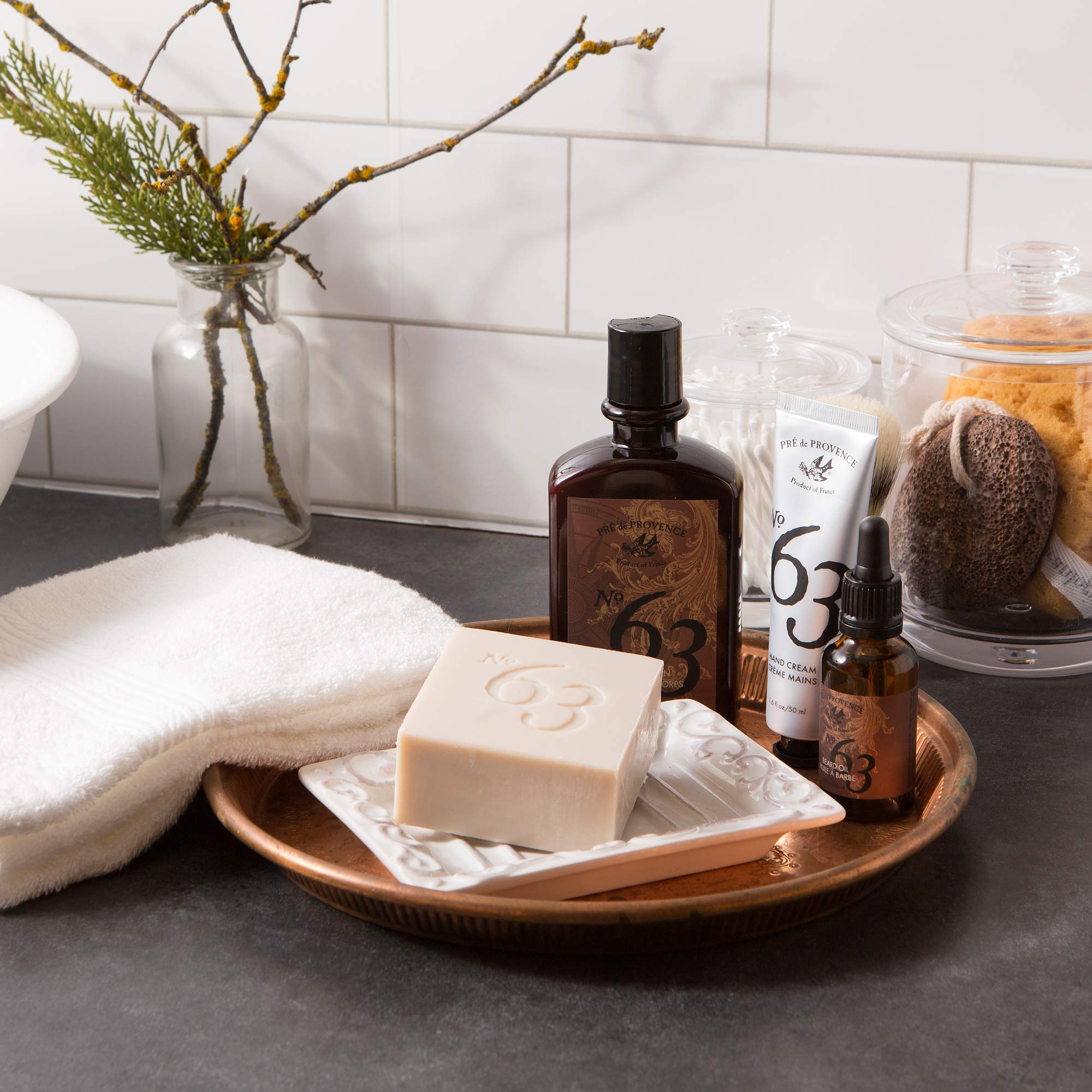 Top note citrus in No63 fragrance suggesting a fresh morning vibe