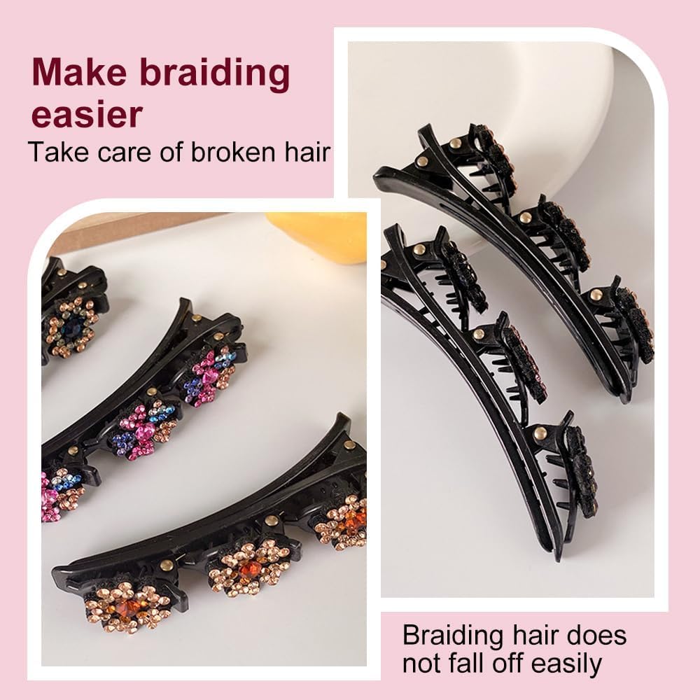 PreciRise petal rhinestone clip complements formal and casual outfits