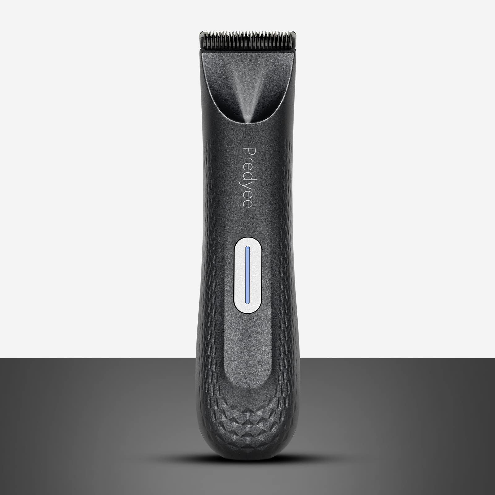 Predyee Manscape Trimmer with ceramic blade for smooth nick-free grooming.