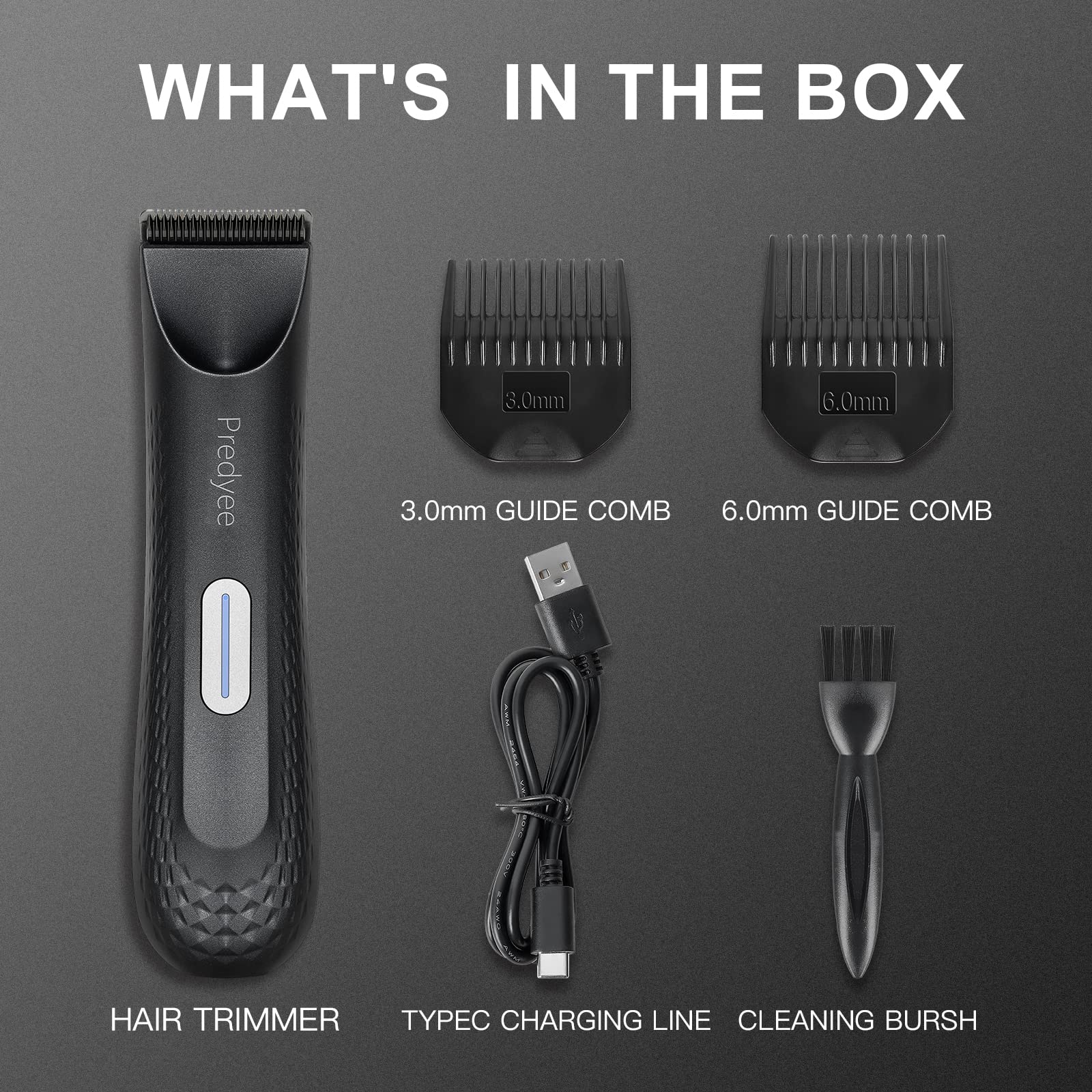 Predyee IPX7 waterproof design enables safe shower grooming and cleanup.