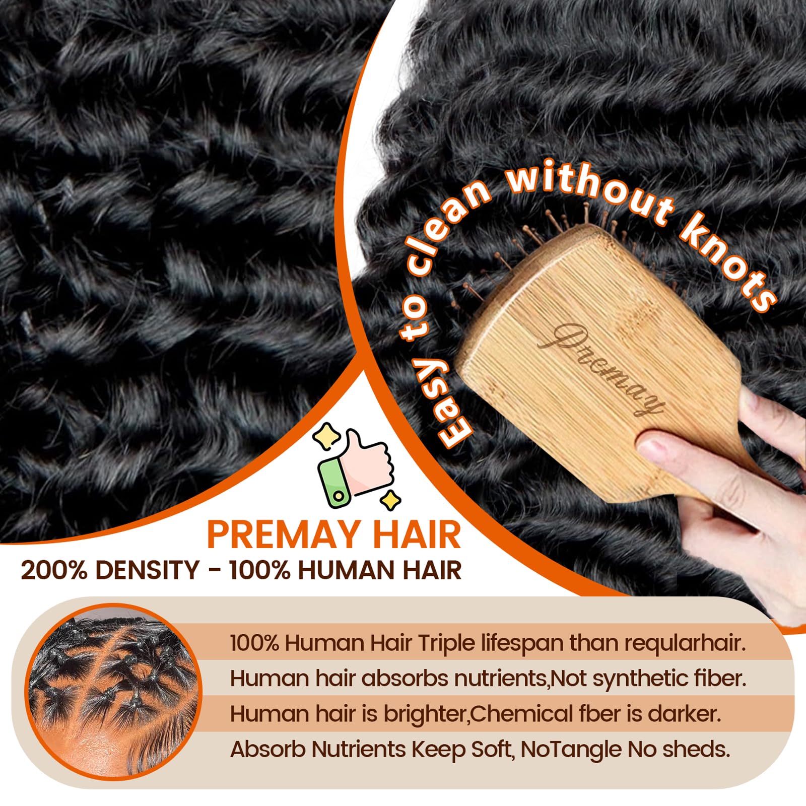 PREMAY 200% density wig delivers full volume without heaviness