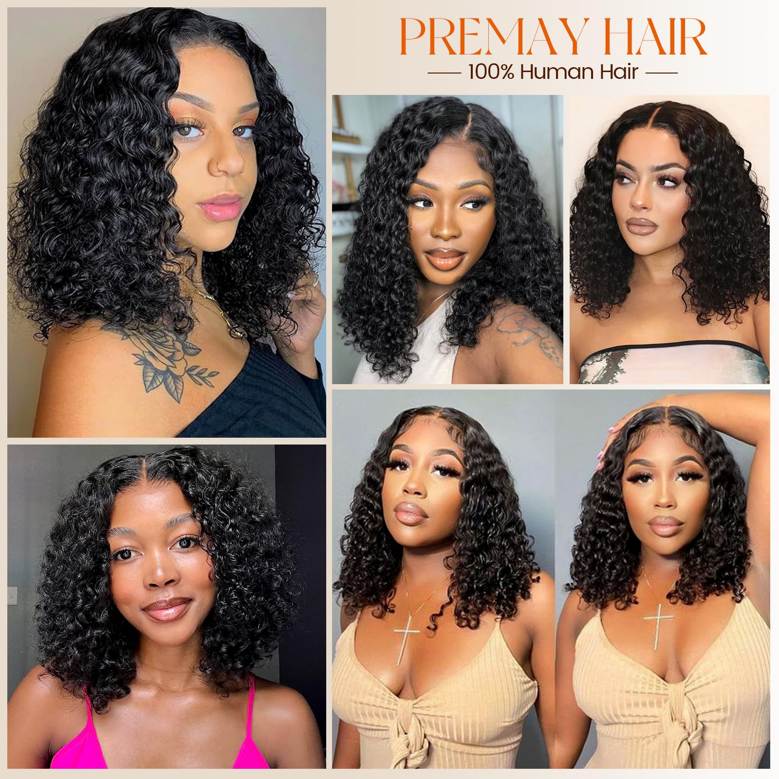 PREMAY styling options include dyeing and restyling for varied looks