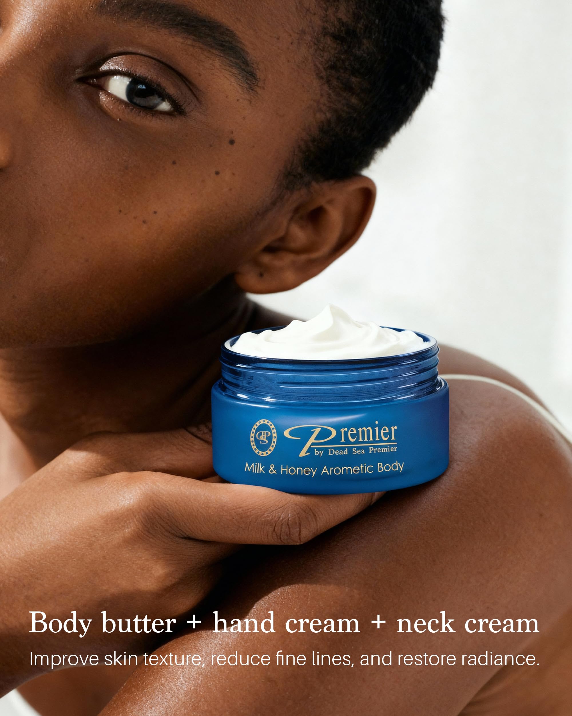 Premier Dead Sea Body Butter minerals nourish skin with Dead Sea ingredients.