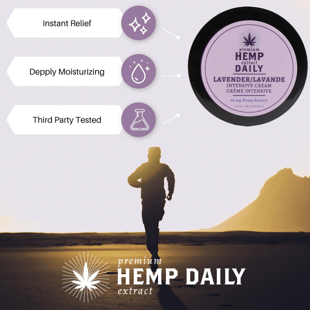 Premium Hemp Extract Daily Intensive Cream applied on joints demonstrates targeted comfort.