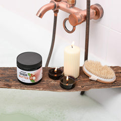 Premium Nature Pure Shea Butter applied to hair provides nourishment and smoother manageability