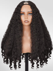 PREMPO Afro V-Part end-curly close-up for bold, versatile daily styling.