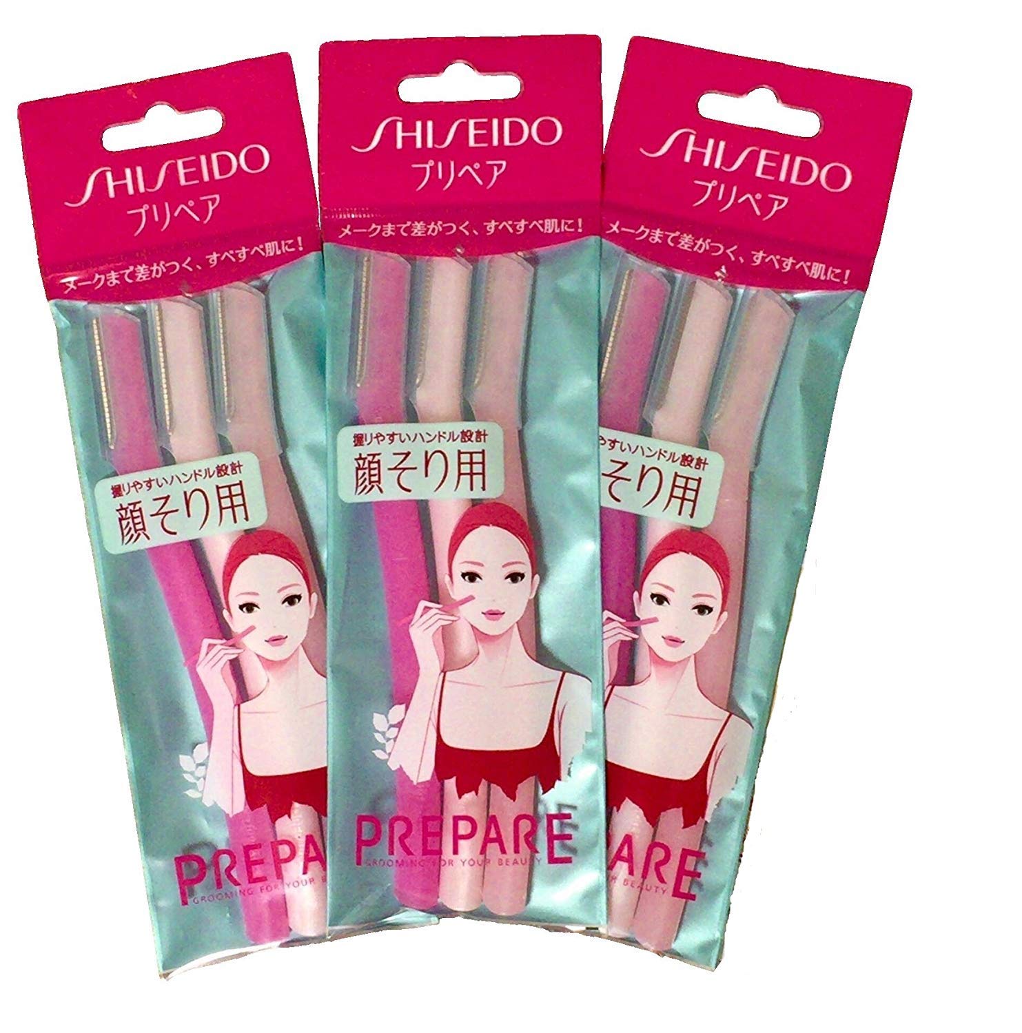 PREPARE FT Shiseido facial razor close-up with precise blades for smooth skin prep