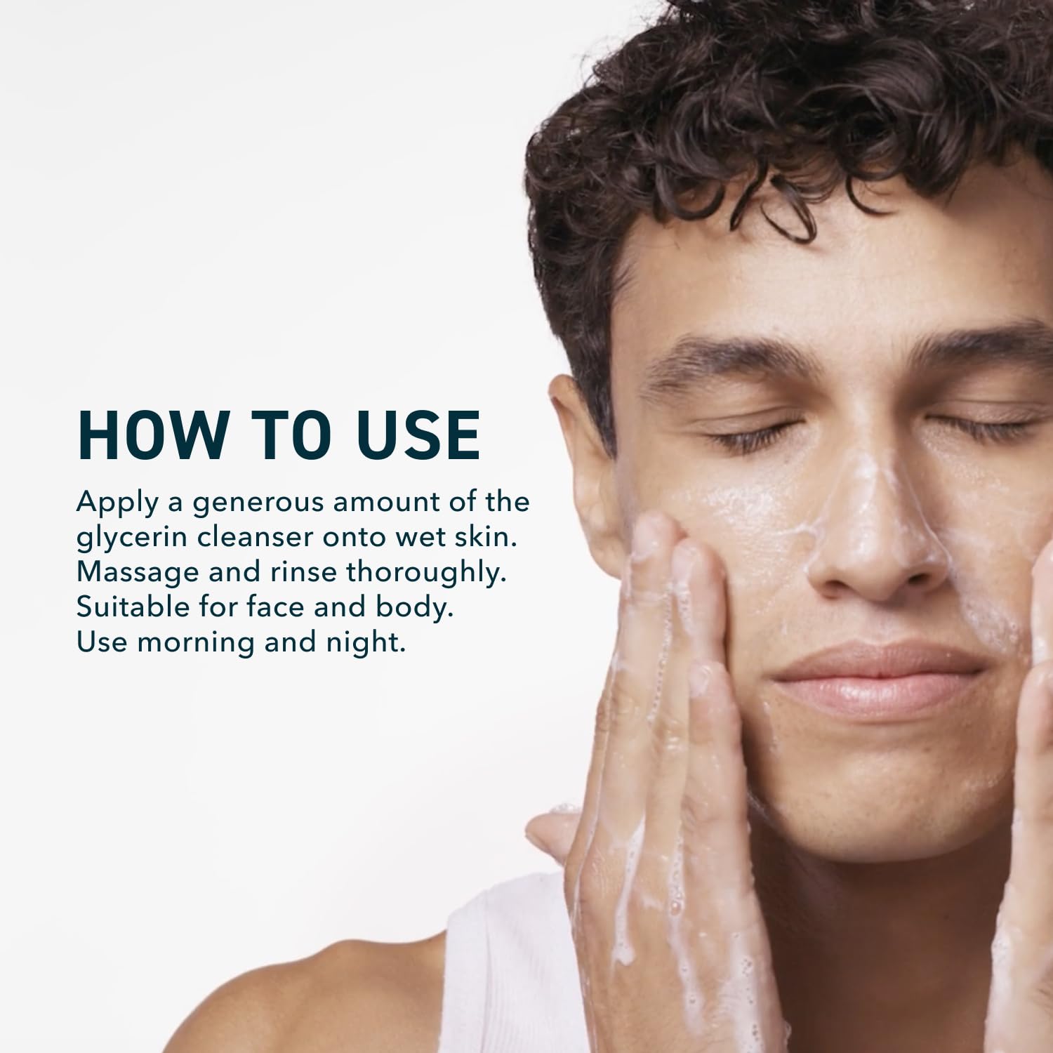 Prequel Gleanser foaming action demonstrates gentle makeup removal and hydrating cleansing